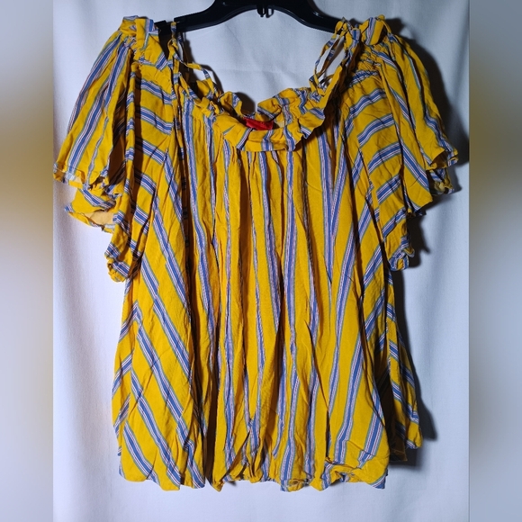 Yellow Striped Dress - Picture 1 of 7